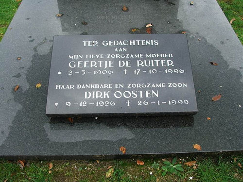 Grafsteen van Geertje Dirks DE RUITER (1906 - 1996)