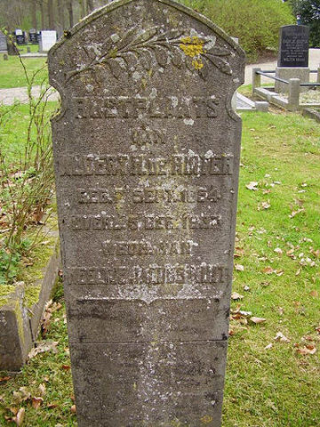 Grafsteen van Albert Hendriks RUITER (1854 - 1933)