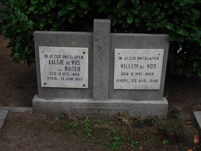 Grafsteen van Aaltje Wiegers Ruiter (1867-1941)