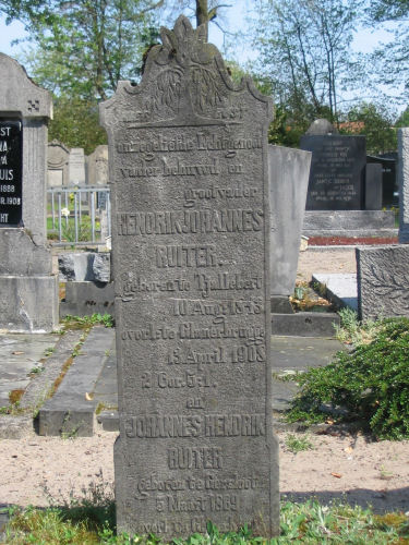 Grafsteen van Johannes Hendriks RUITER (1869-1934)