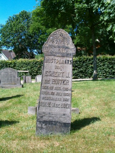 Grafsteen van Egbert Joosten DE RUITER (1854 - 1938)