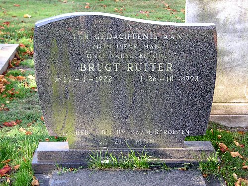 Grafsteen van Brugt RUITER (1922 - 1993)