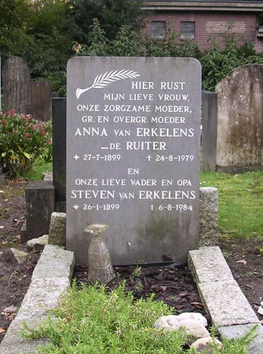 Grafsteen van Anna Wiegers DE RUITER (1899 - 1979)