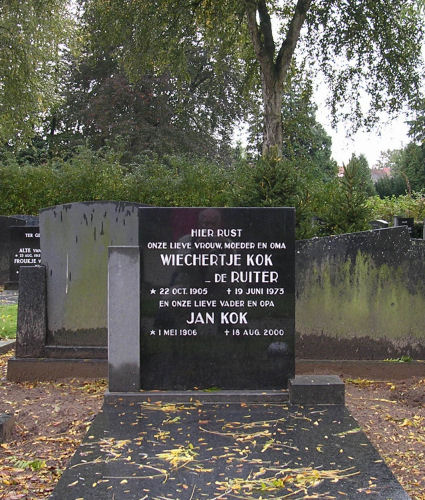 Grafsteen van Wichertje DE RUITER (1905 - 1973)
