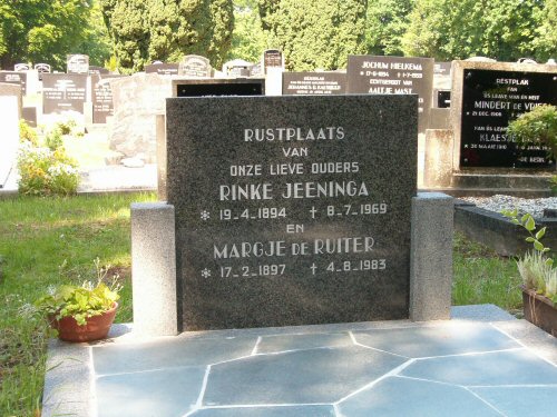 Grafsteen van Margje DE RUITER (1897 - 1983)